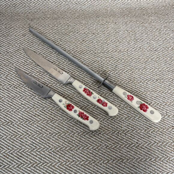 Pioneer Woman Vintage Floral 14pc Knife Block Set - Picture 9 of 12